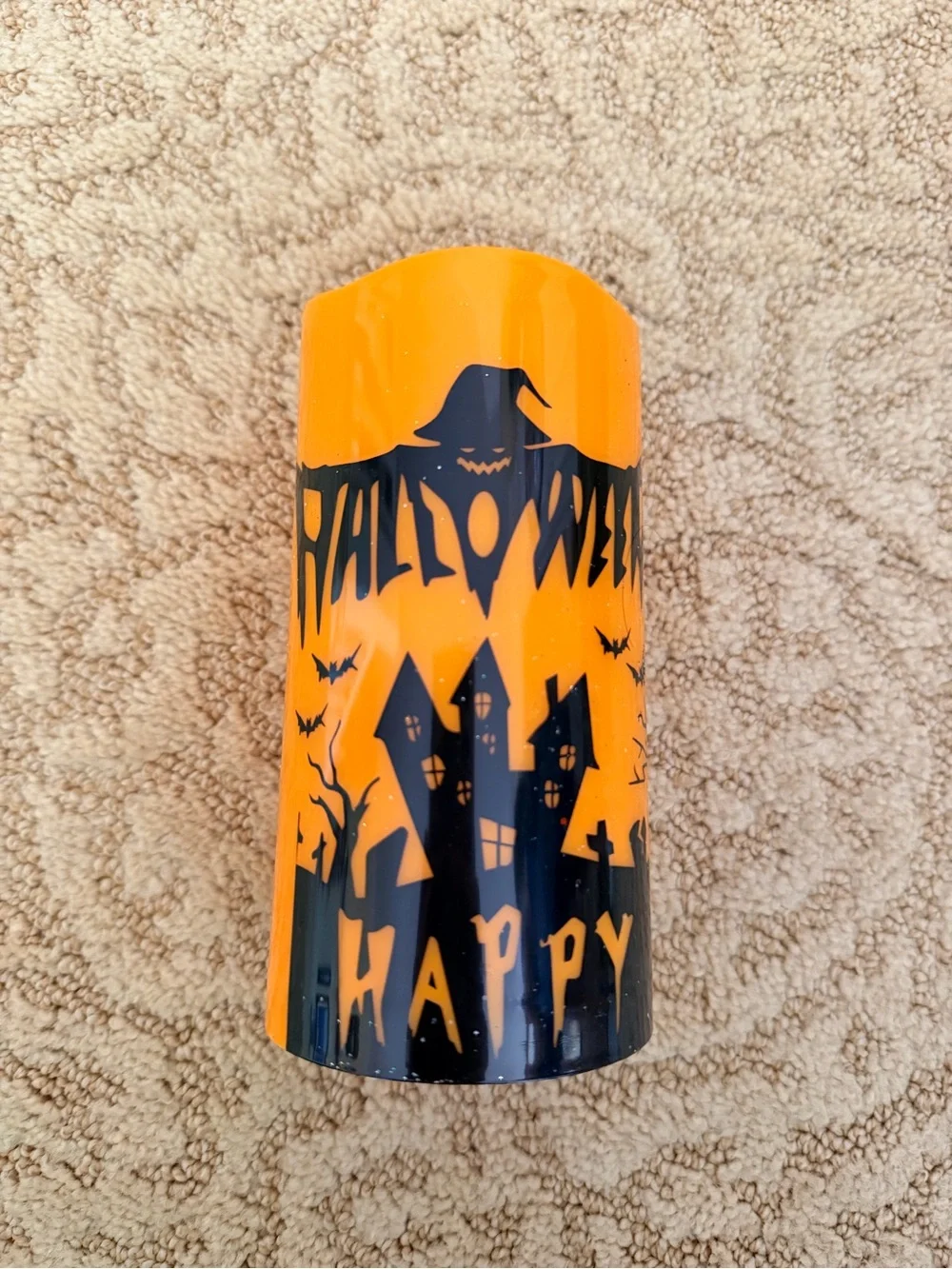Set of 6 Halloween Orange LED Decorative Candle - Brand Unspecified